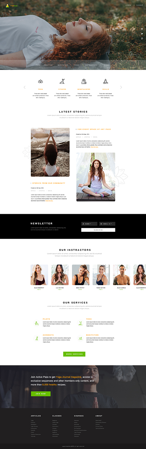 website template