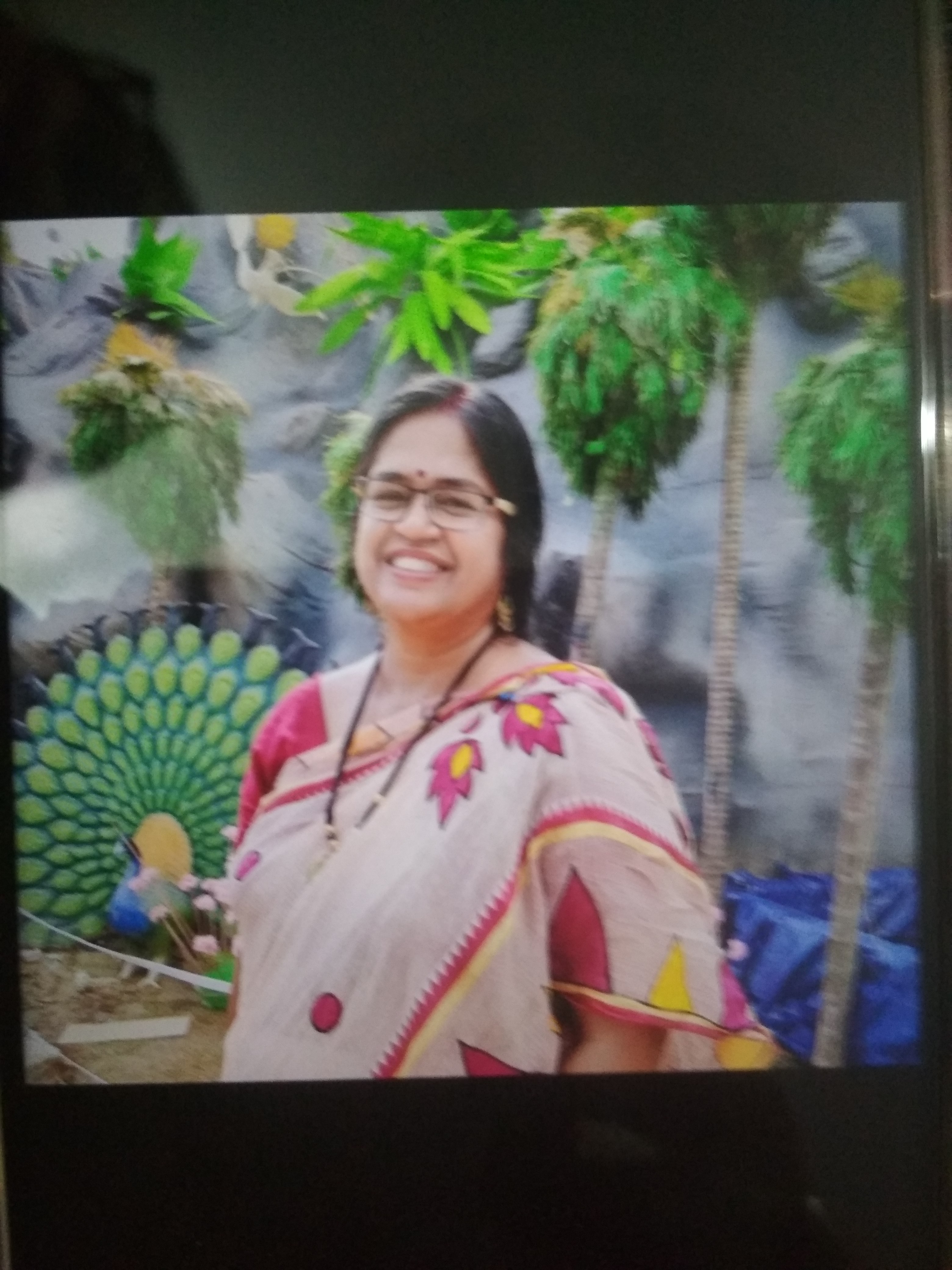 Biology teacher Mrs. Sanghamitra Biswas in Dum Dum park