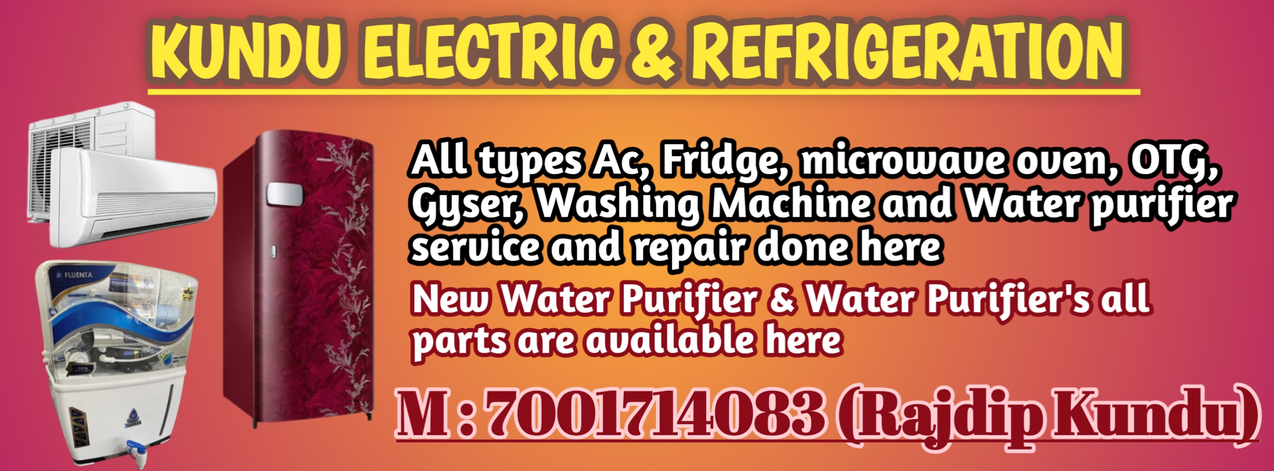 AC mechanic Mr. Rajdip Kundu in Habra