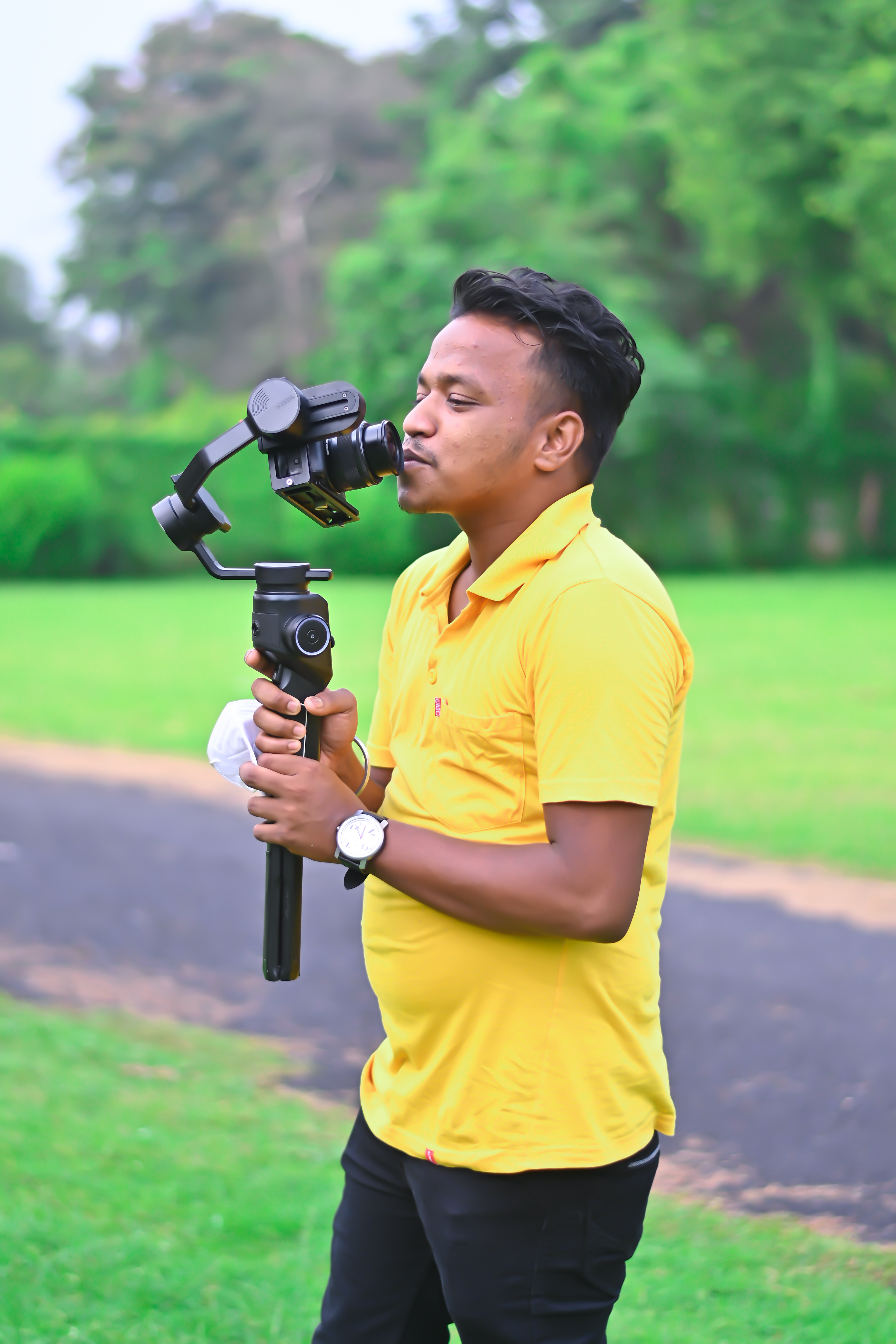 Photographer Mr. Joy Karmakar in Benachity