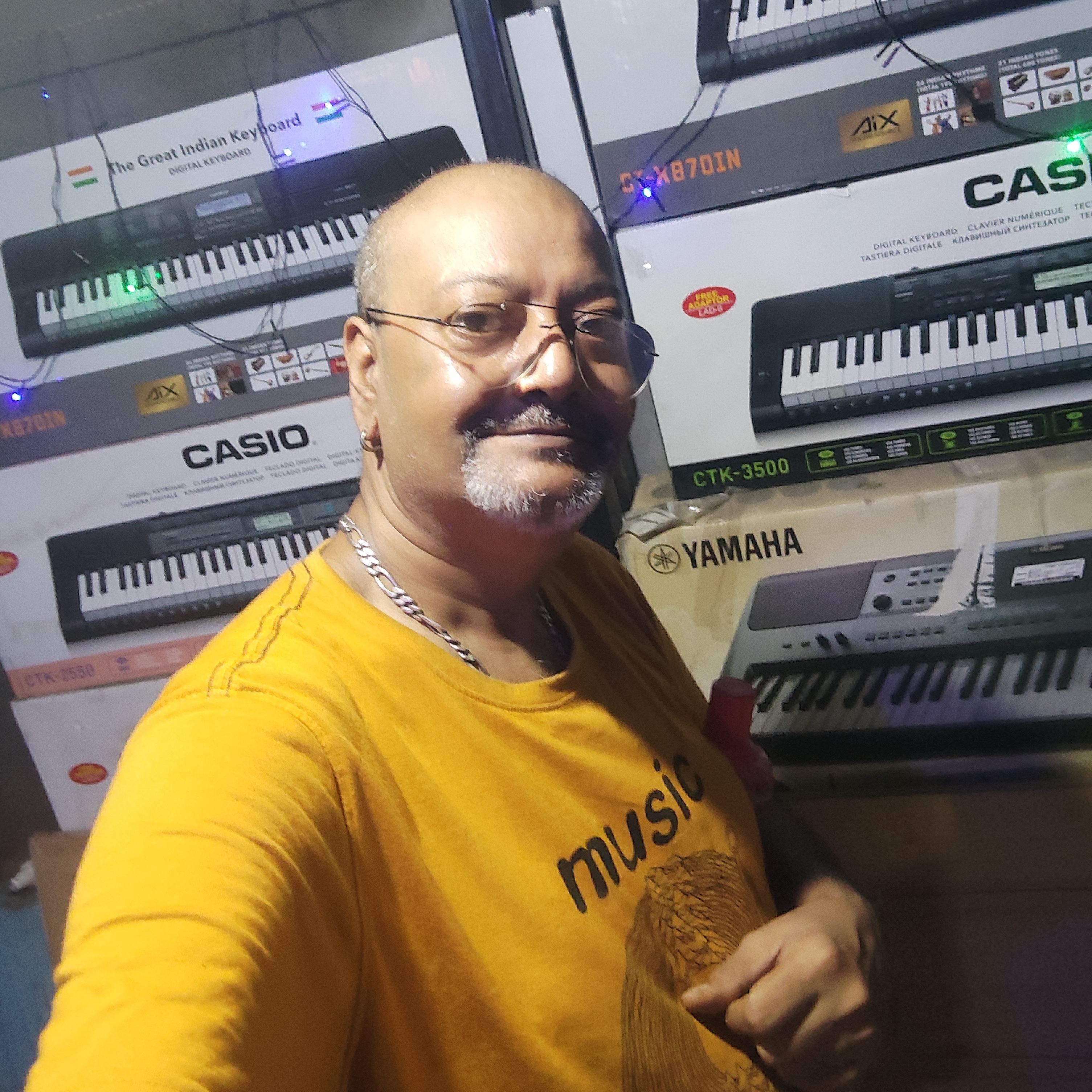 Guitar teacher Mr. Jayanta Sengupta in Panchasayar