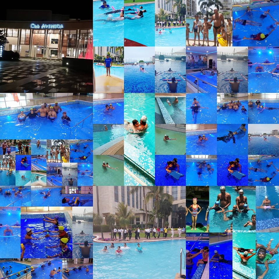 Swimming teacher Soumen Da in Rajarhat