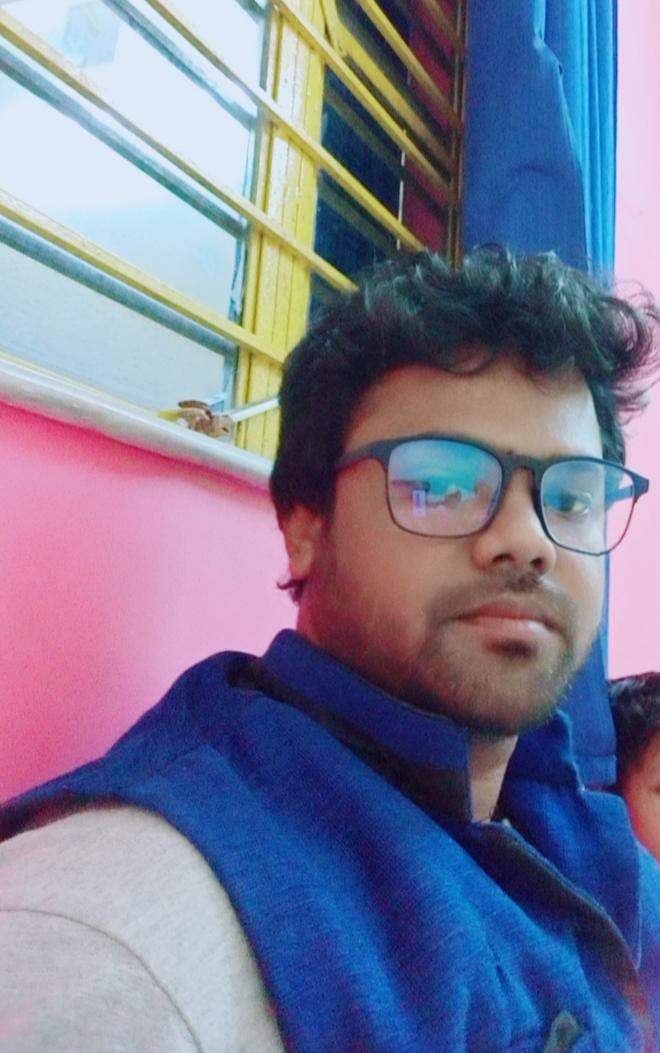 Drawing teacher Mr. Suvamoy Ghorai in Panchasayar