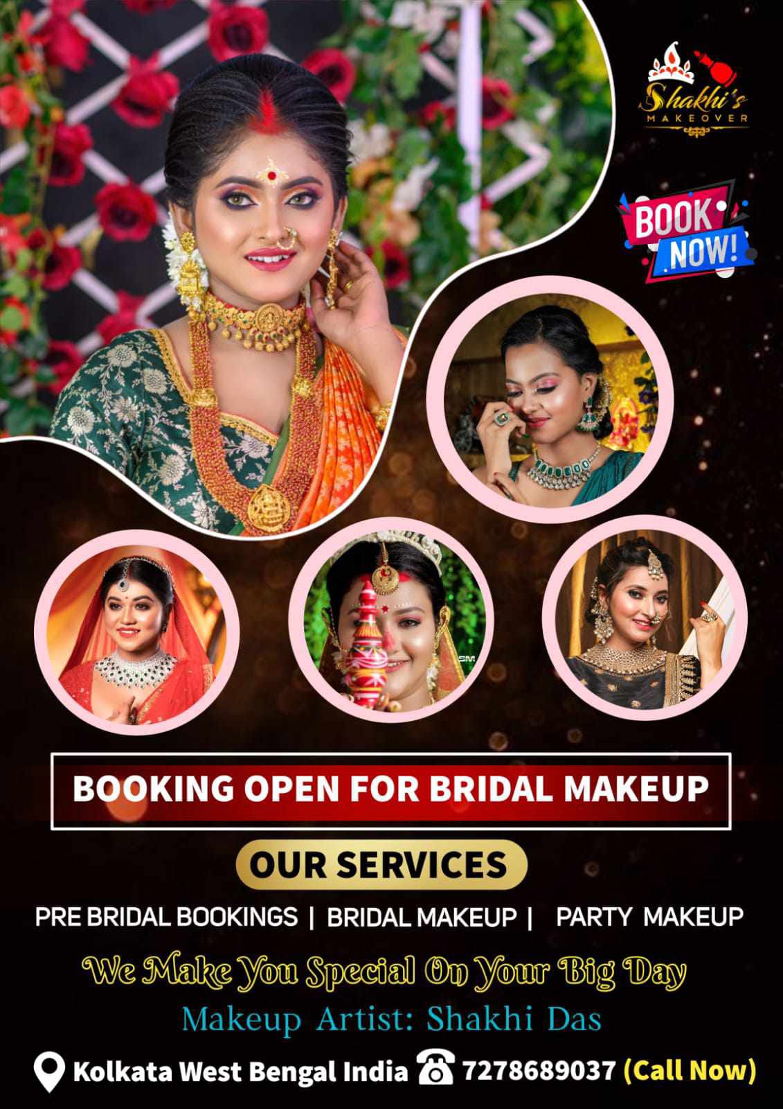 Bridal Makeup Mrs. Ruma Majumder in Panihati